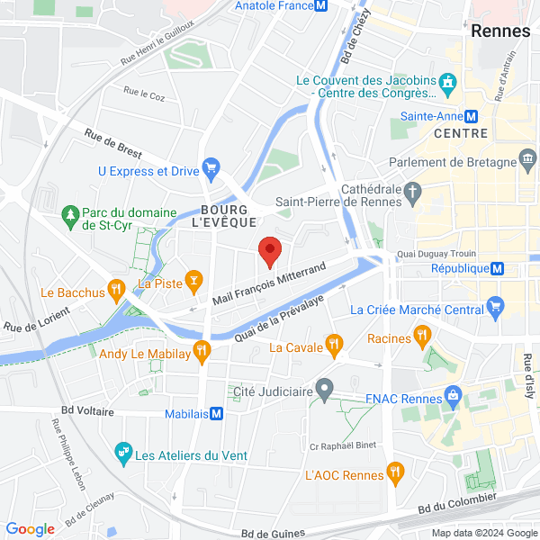 Rennes - Google map