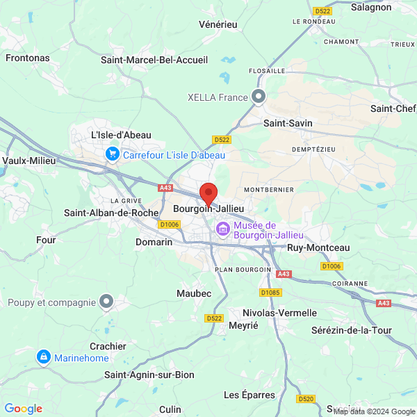 Bourgoin-Jallieu - Google map