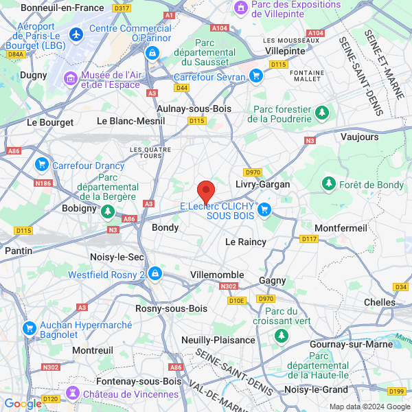 Les Pavillons-sous-Bois - Google map