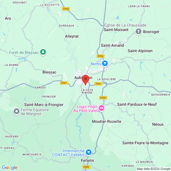 Aubusson - Google map
