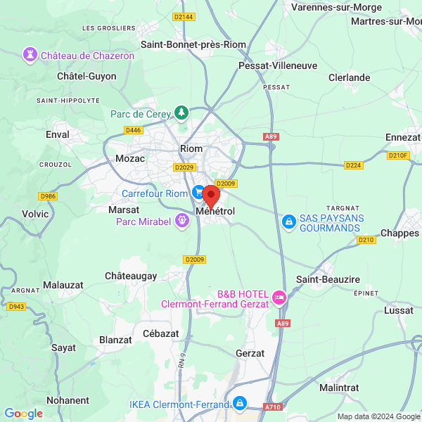 Ménétrol - Google map